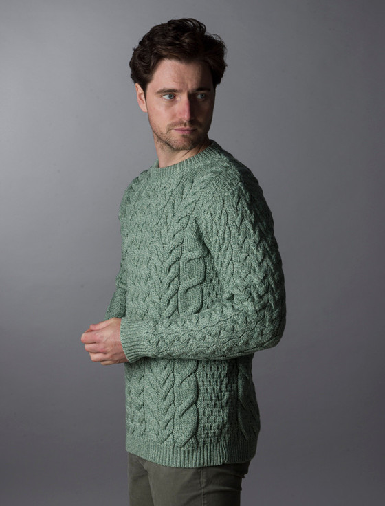 aran cashmere ‎Super Soft Aran Crew Neck Sweater‎