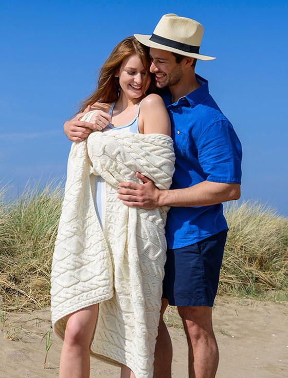 Aran Cashmere Super Soft Aran Throw‎‎‎‎‎‎