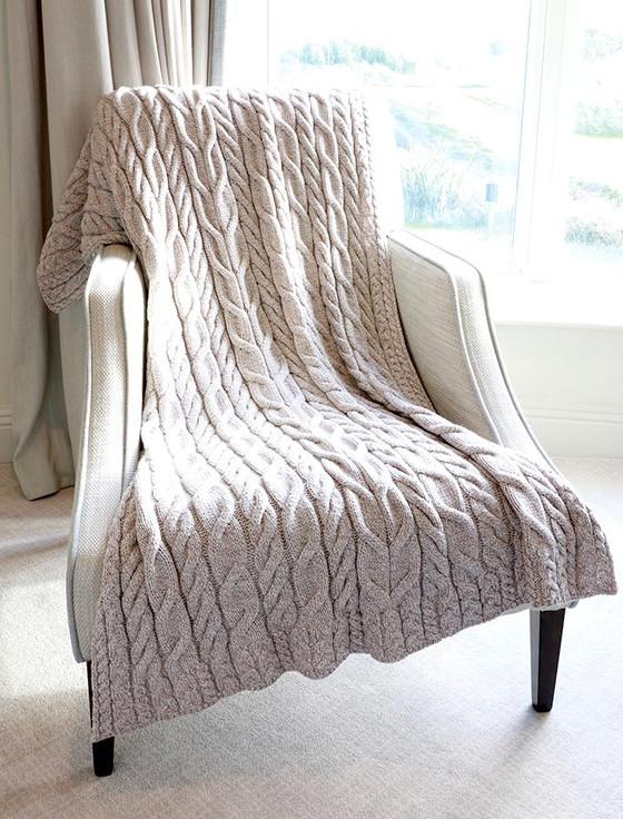 Aran Cashmere Super Soft Aran Throw‎‎‎‎‎‎