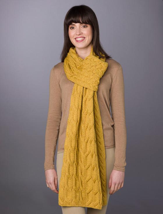 Aran Cashmere Super Soft Cable‎d Shawl‎‎‎‎‎