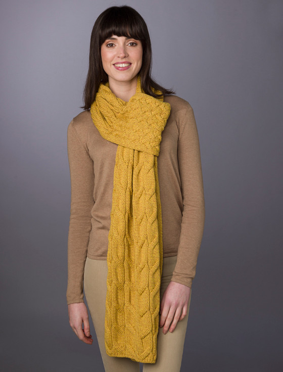 Aran Cashmere Super Soft Cable‎d Shawl‎‎‎‎‎