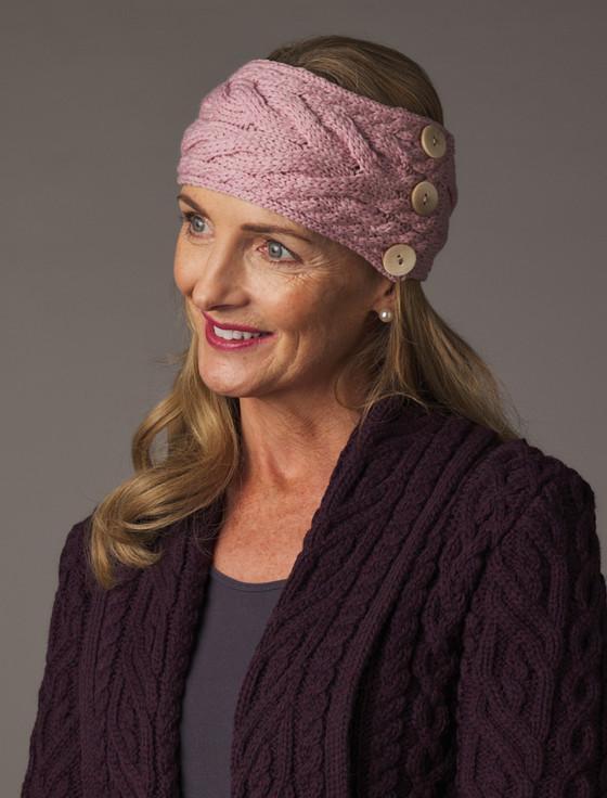 Aran Cashmere Super Soft Cable Stitch Headband