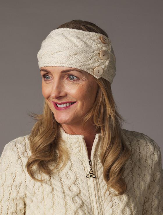 Aran Cashmere Super Soft Cable Stitch Headband