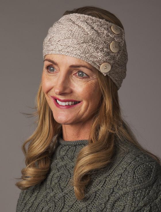 Aran Cashmere Super Soft Cable Stitch Headband