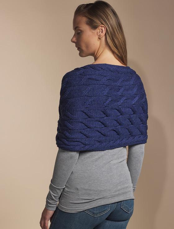 Aran Cashmere Super Soft Cabled Shawl