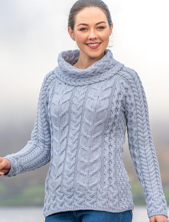 Aran Cashmere Super Soft Cowl Neck Aran