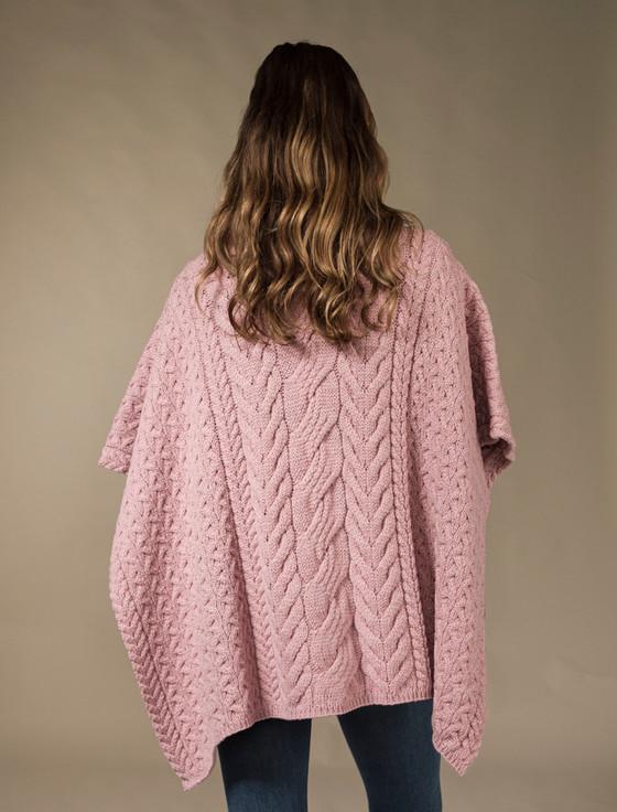 Aran Cashmere Super Soft Cowl Neck Poncho