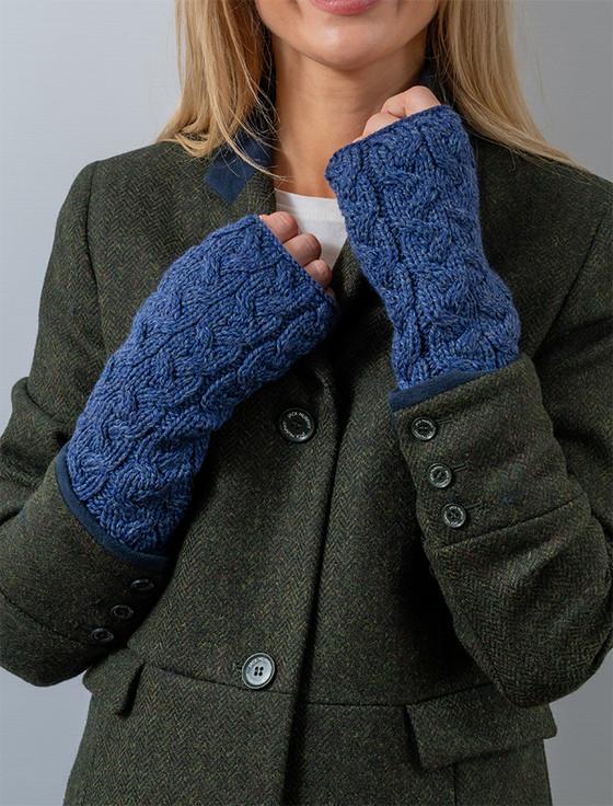 Aran Cashmere Super Soft ‎Lo‎ng Fingerless Mittens