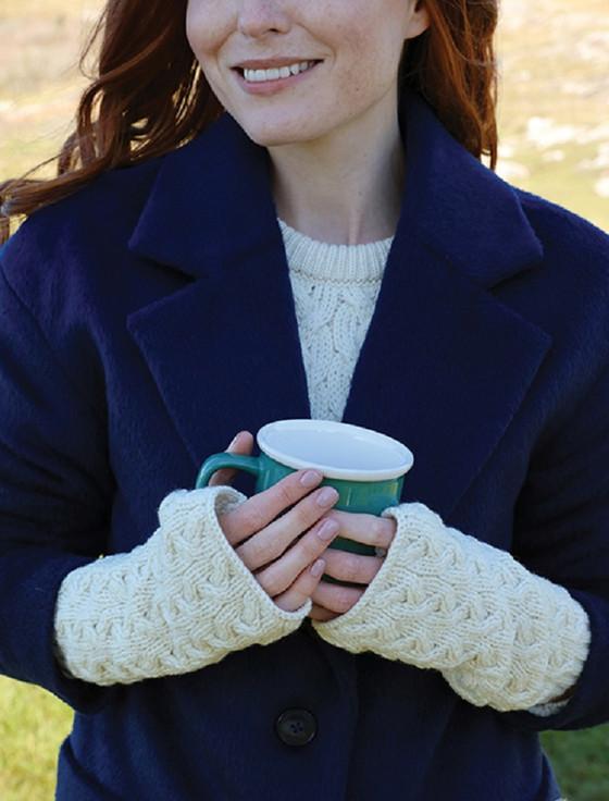 Aran Cashmere Super Soft ‎Lo‎ng Fingerless Mittens