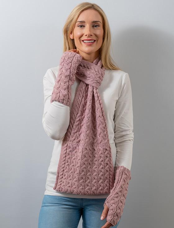 aran cashmere Super Soft ‎Lo‎ng Fingerless Mittens