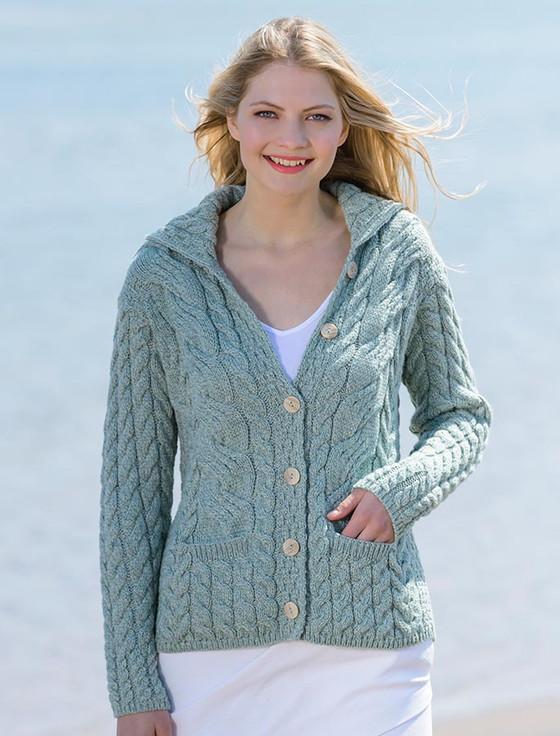 Aran Cashmere Super Soft Luxury Button-Up Cardigan‎‎‎‎‎‎