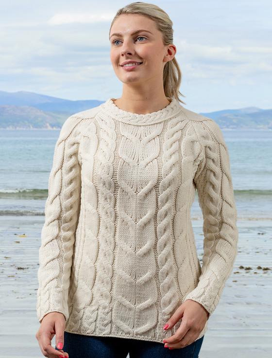 Aran Cashmere Super Soft Luxury Cable Knit Aran