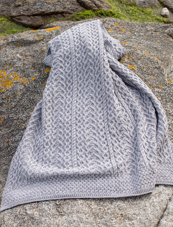 Aran Cashmere Super Soft Merino Wool Throw