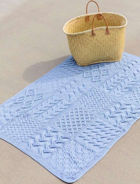 Aran Cashmere Super Soft Patchwork Throw
