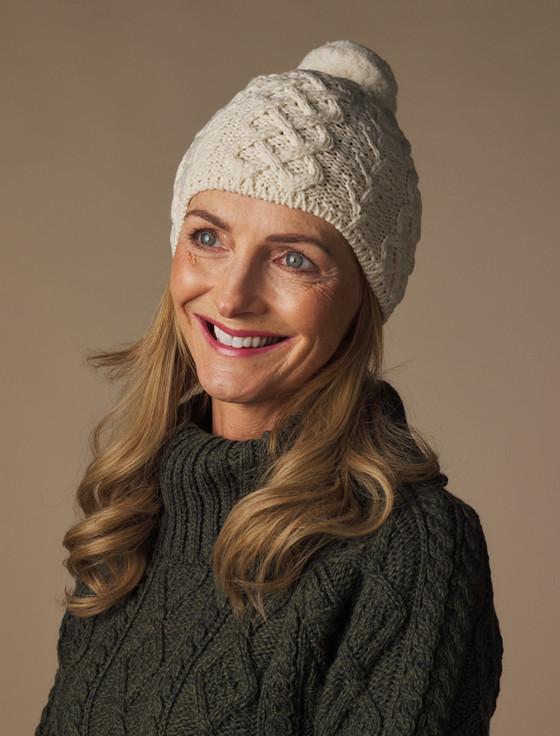 aran cashmere Super Soft Tree of Life Hat