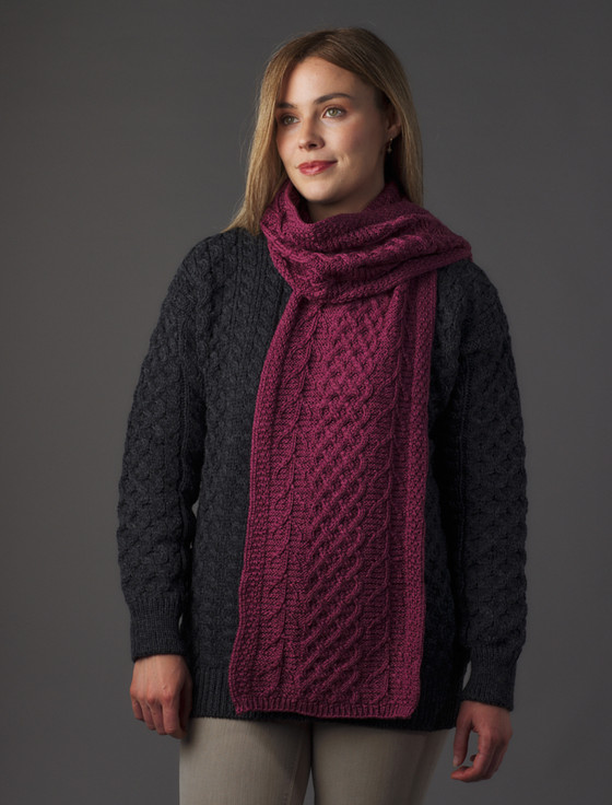 Aran Cashmere Super Soft Tree Of Life Scarf