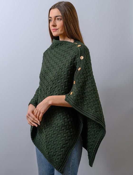 aran cashmere ‎Super Soft‎ ‎Trellis Poncho‎‎