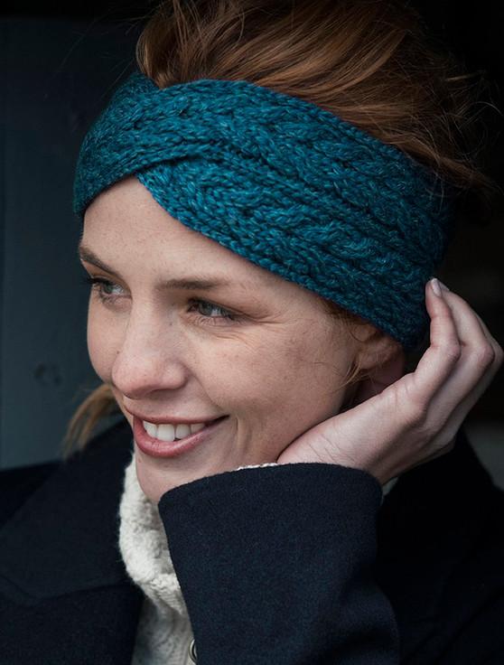 aran cashmere Supersoft Merino Crossover Headband