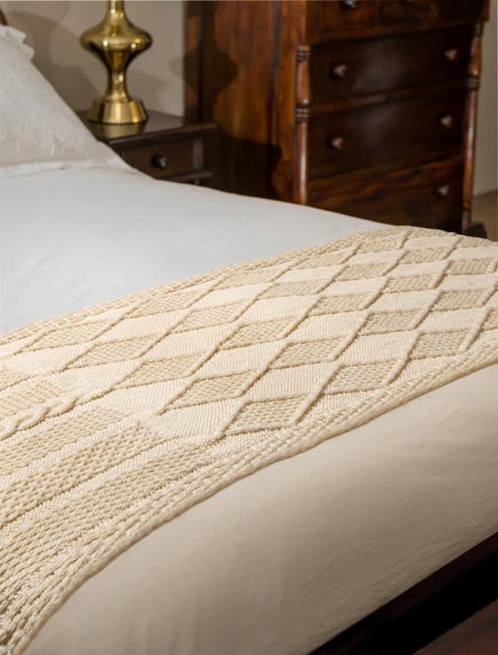 aran cashmere Sweeney Clan Aran Bed Runner