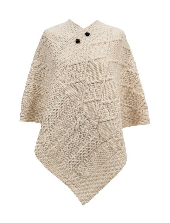 aran cashmere Sweeney Clan Aran Poncho