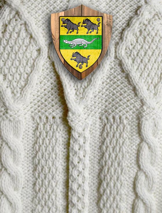 Aran Cashmere Sweeney Clan Aran Throw