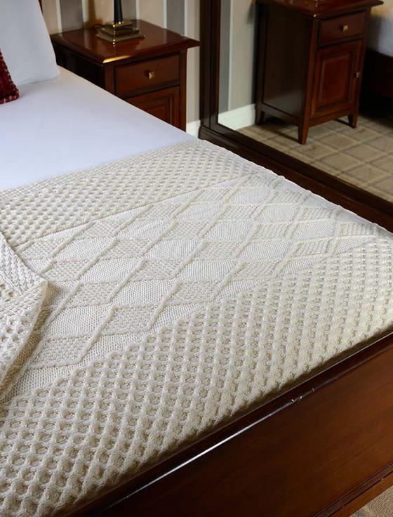 aran cashmere Sweeney Clan Aran Throw