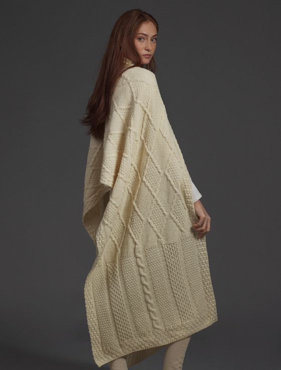 Aran Cashmere Sweeney Clan Aran Wrap