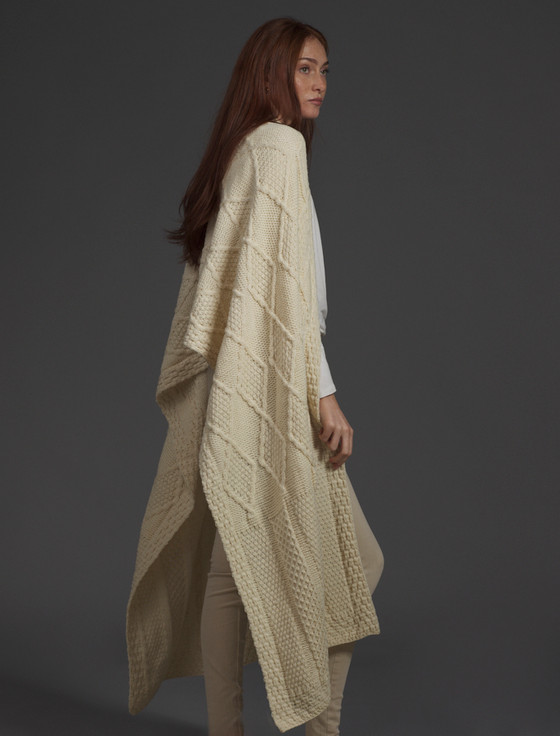 Aran Cashmere Sweeney Clan Aran Wrap
