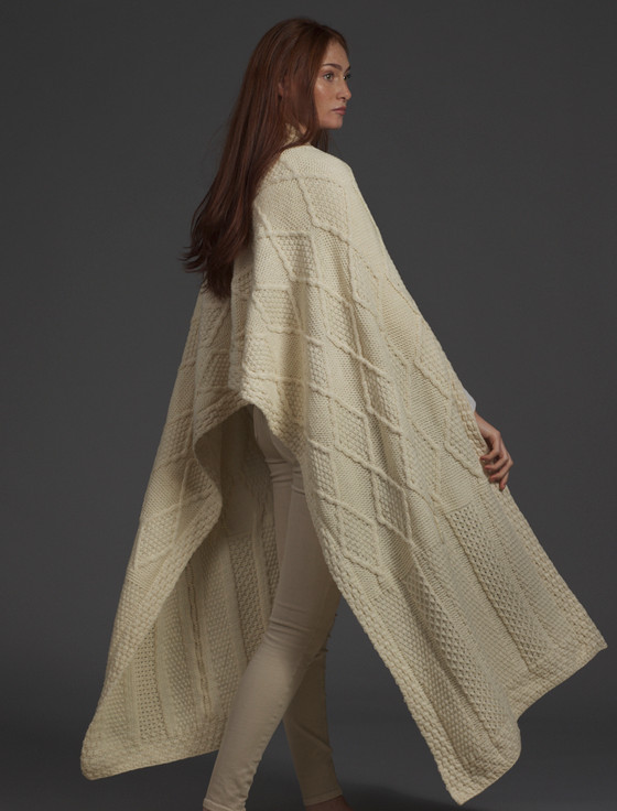 Aran Cashmere Sweeney Clan Aran Wrap