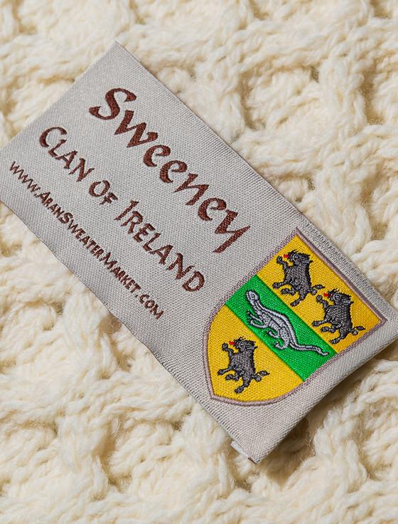 Aran Cashmere Sweeney Clan Christmas Stocking
