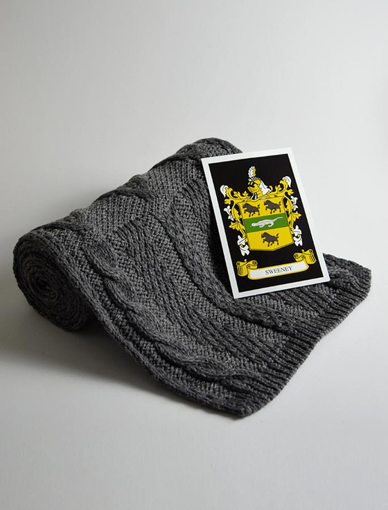 Aran Cashmere Sweeney Clan Scarf