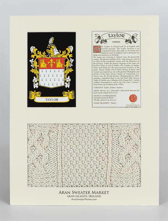 Aran Cashmere Taylor Clan Aran & History Display