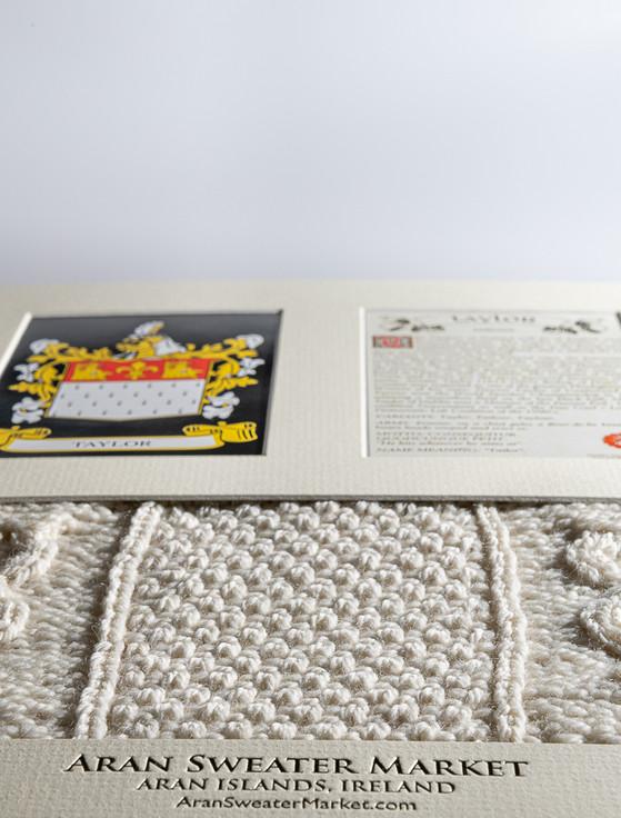 Aran Cashmere Taylor Clan Aran & History Display