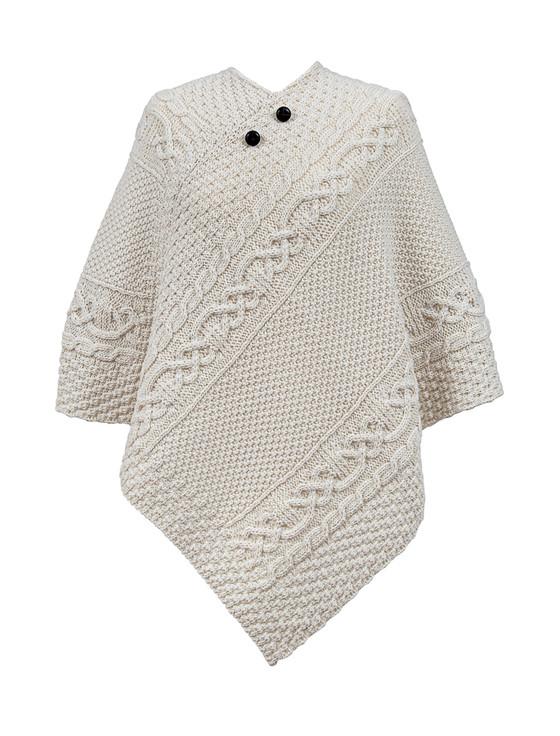 aran cashmere Taylor Clan Aran Poncho