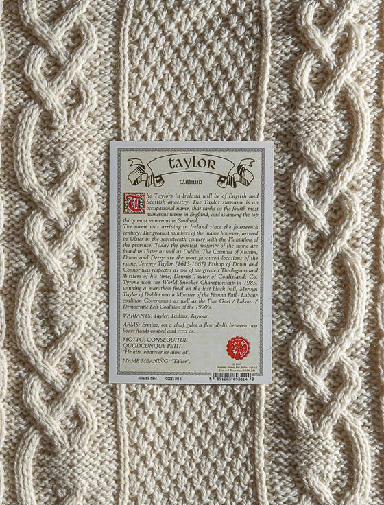 Aran Cashmere Taylor Clan Aran Throw