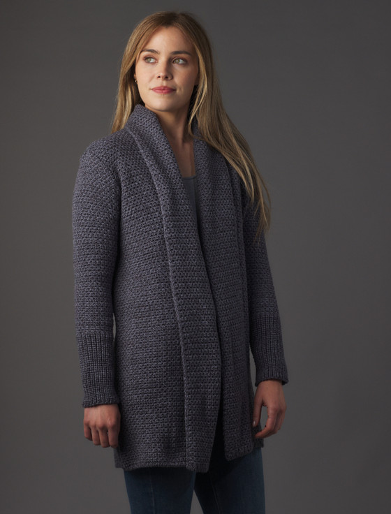Aran Cashmere Textured Merino Cardigan