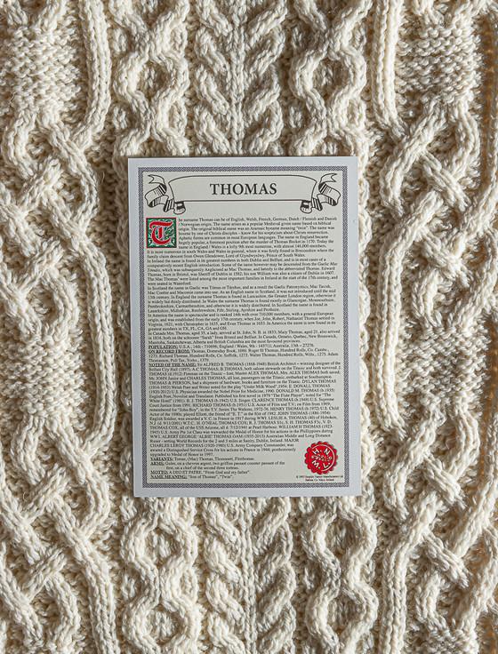 Aran Cashmere Thomas Clan Aran Throw