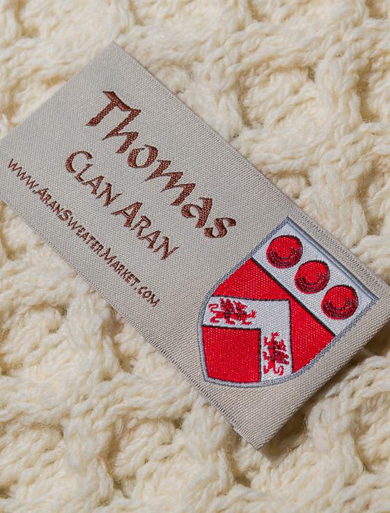 Aran Cashmere Thomas Clan Aran Throw