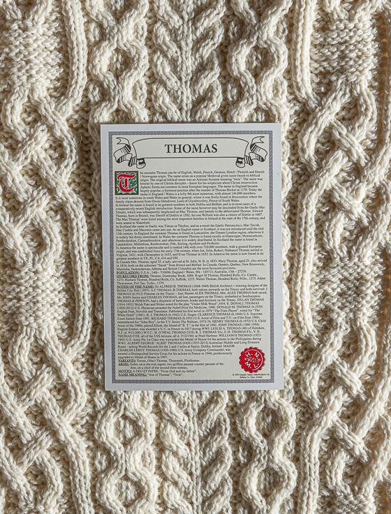Aran Cashmere Thomas Clan Scarf