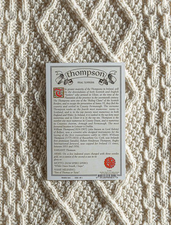 Aran Cashmere Thompson Clan Aran Throw