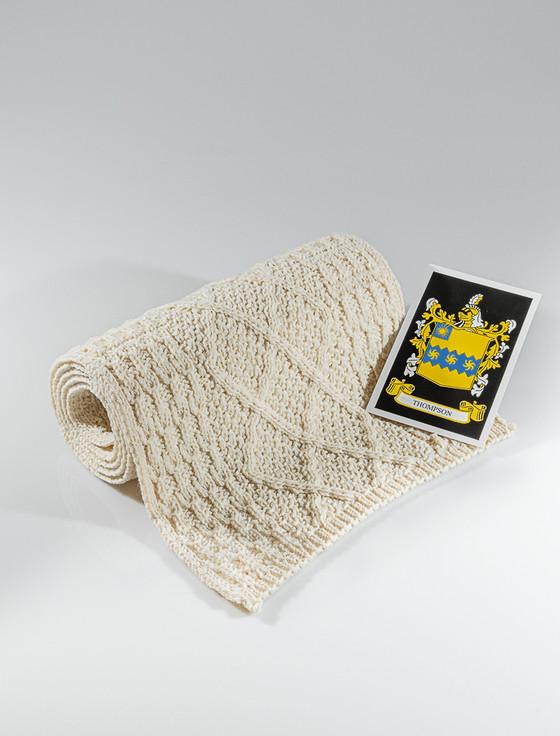 aran cashmere Thompson Clan Scarf
