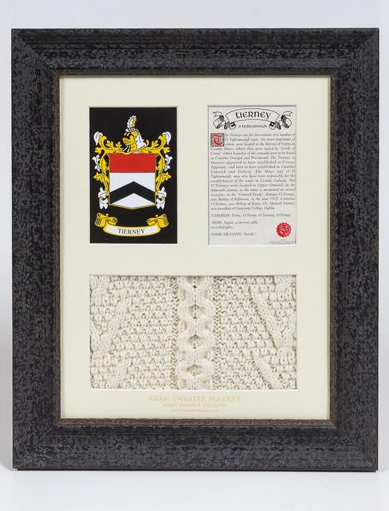 aran cashmere Tierney Clan Aran & History Display