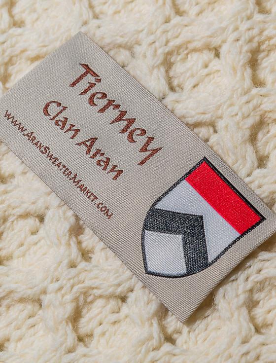 Aran Cashmere Tierney Clan Aran Poncho