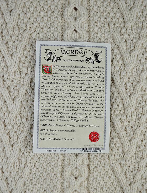 Aran Cashmere Tierney Clan Scarf