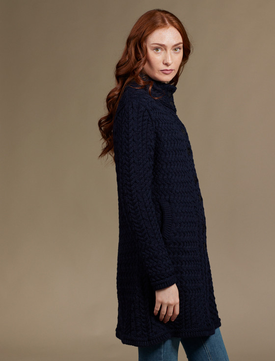 Aran Cashmere Trellis Aran Coat‎