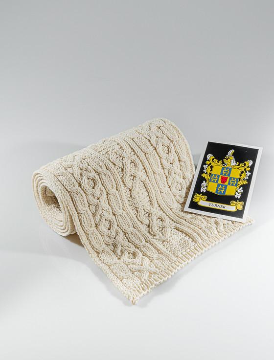 aran cashmere Turner Clan Scarf