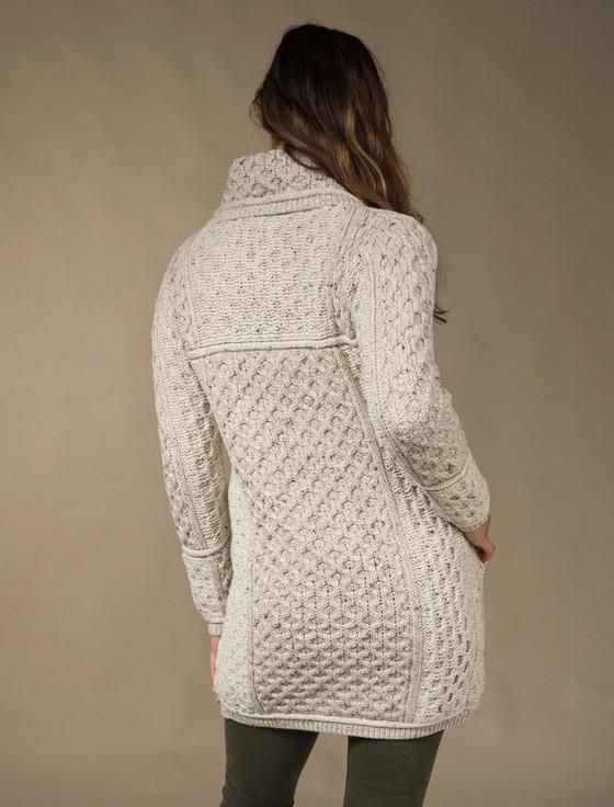 Aran Cashmere Two Tone Merino Wool Coat‎‎