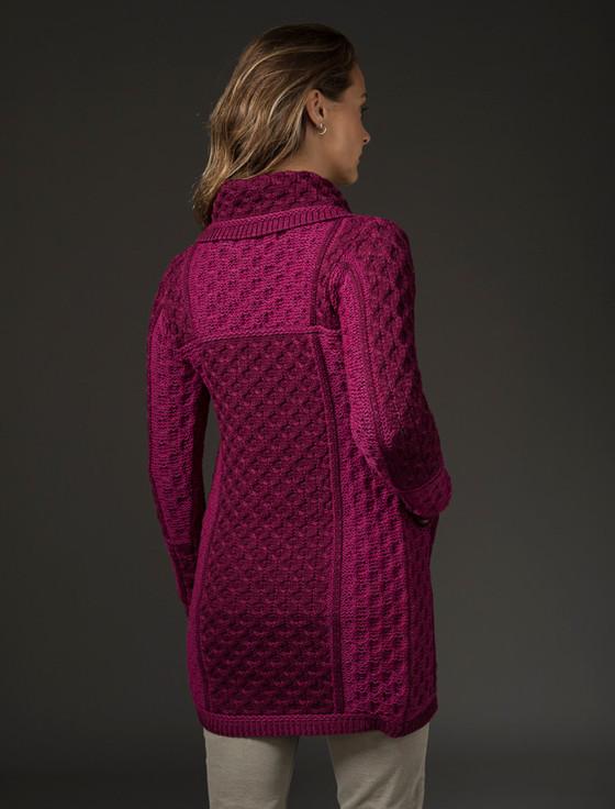 Aran Cashmere Two‎ Tone Merino Wool Coat‎‎