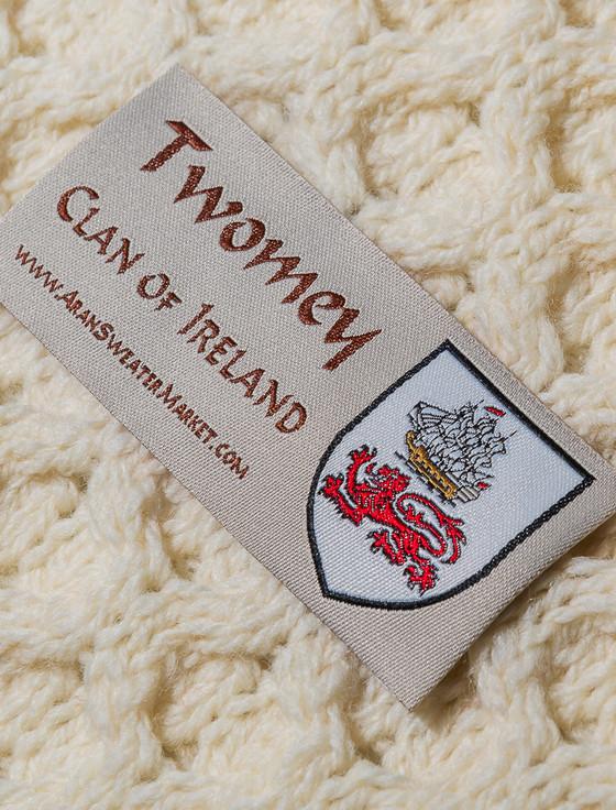 Aran Cashmere Twomey Clan Aran Poncho