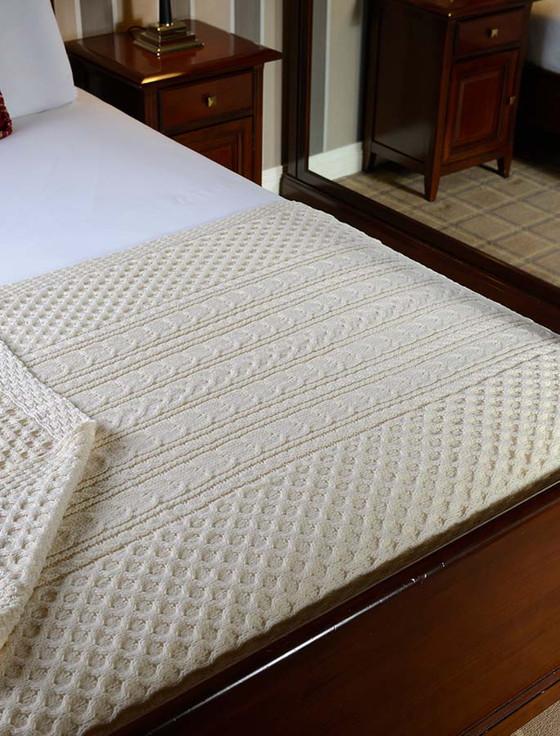 aran cashmere Twomey Clan Aran Throw
